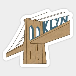 Bklyn Bridge - Blue Sticker